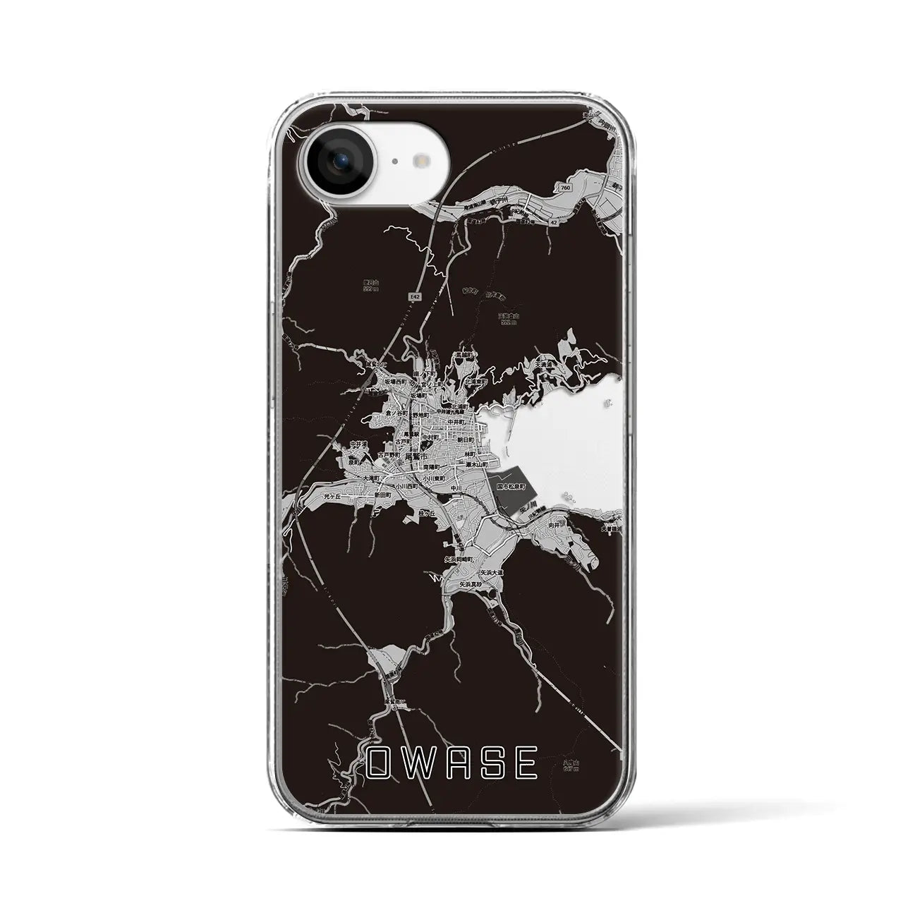 【尾鷲2(三重県)】地図柄iPhoneケース(クリアタイプ)