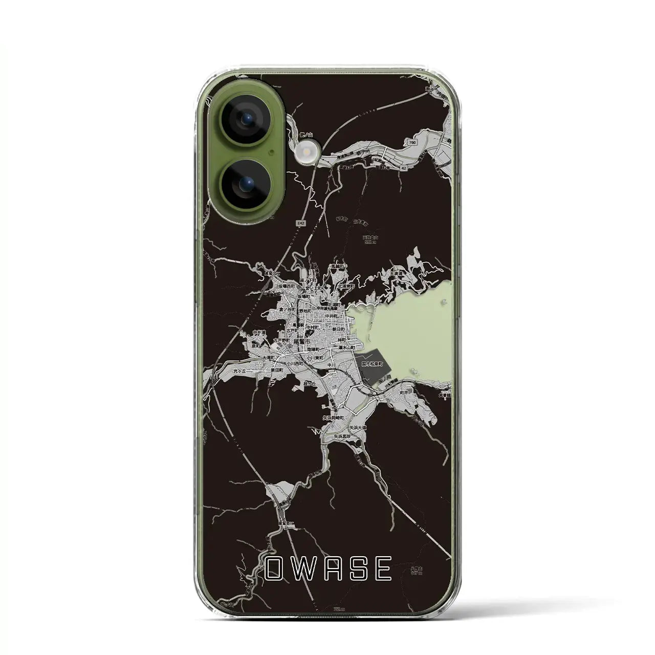 【尾鷲2(三重県)】地図柄iPhoneケース(クリアタイプ)