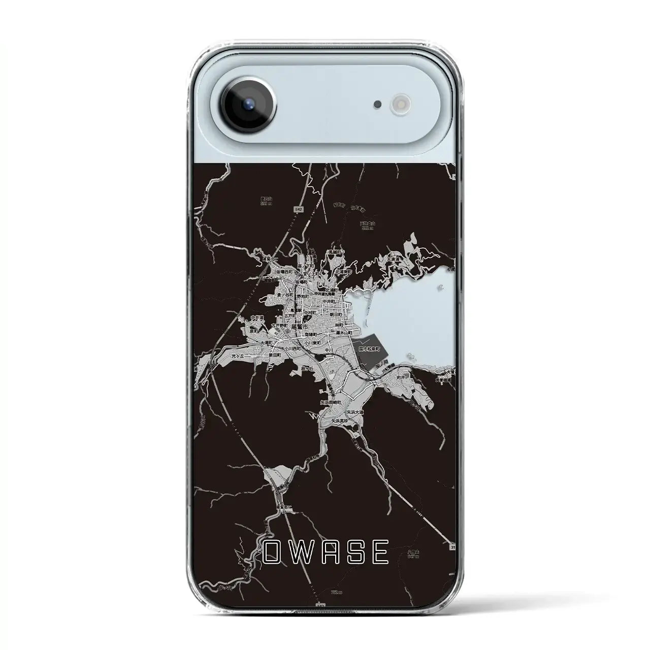 【尾鷲2(三重県)】地図柄iPhoneケース(クリアタイプ)