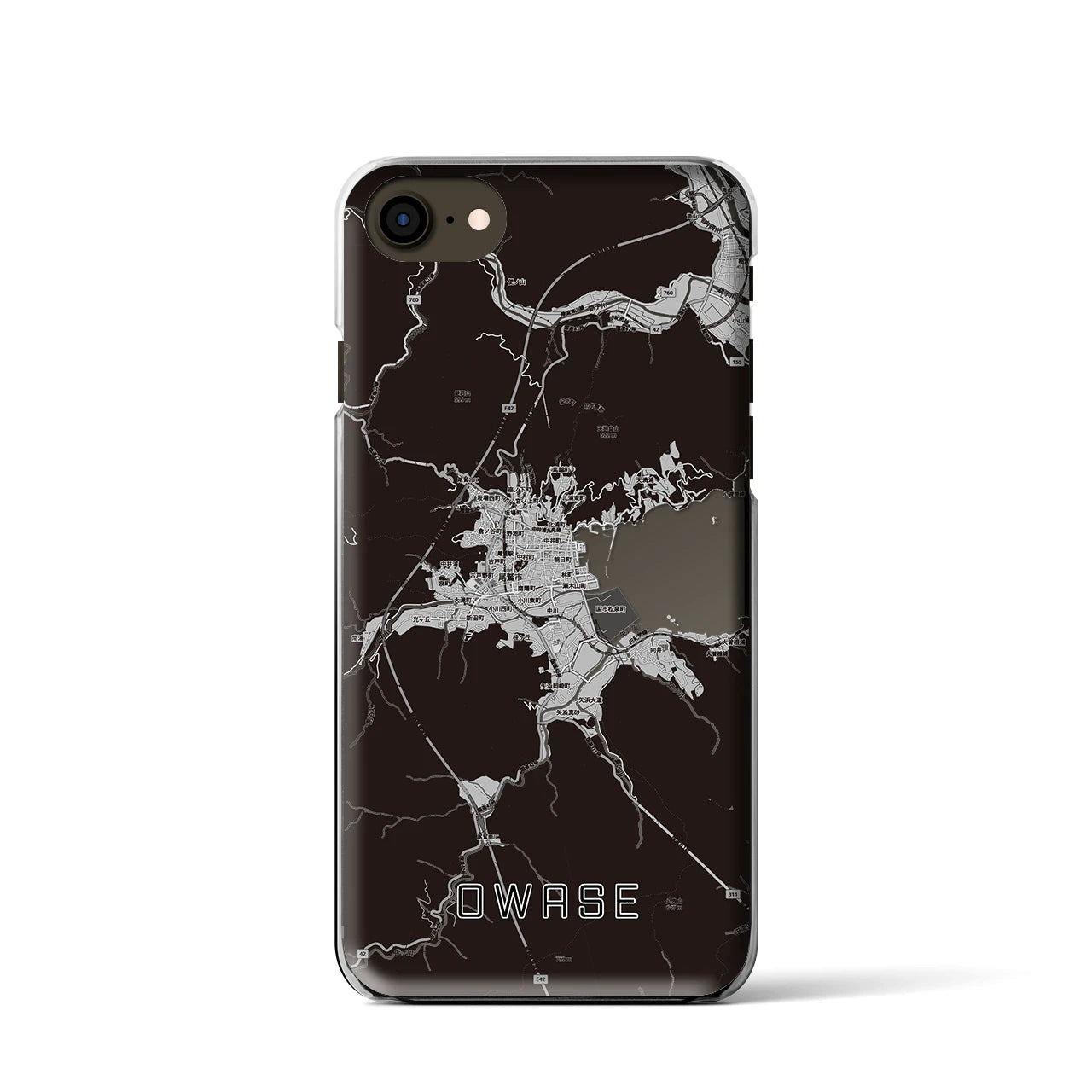 【尾鷲2(三重県)】地図柄iPhoneケース(クリアタイプ)