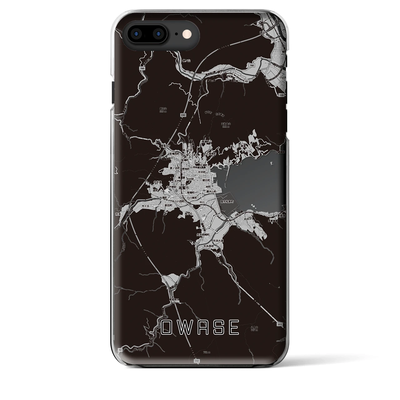 【尾鷲2(三重県)】地図柄iPhoneケース(クリアタイプ)