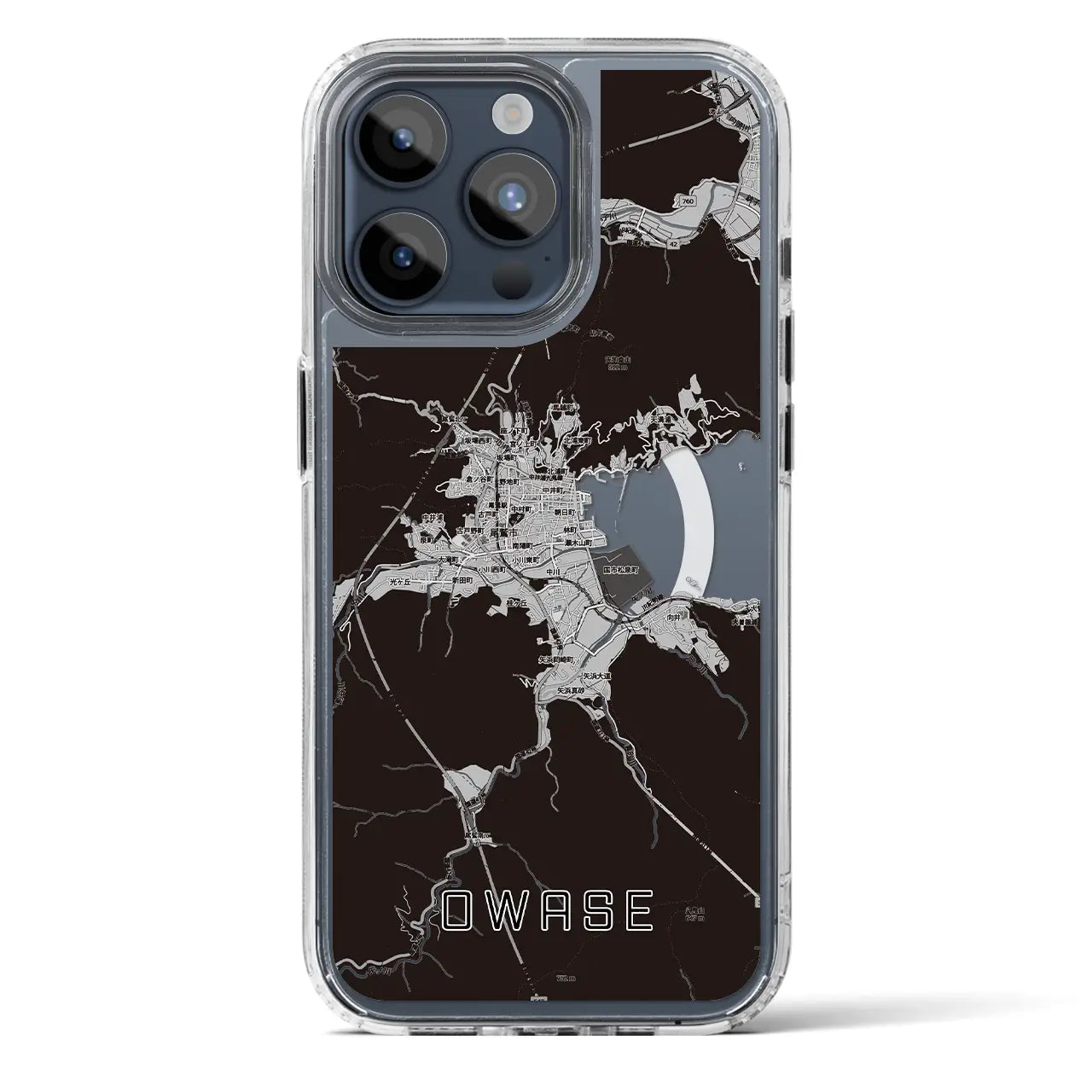 【尾鷲2(三重県)】地図柄iPhoneケース(MagSafeタイプ)