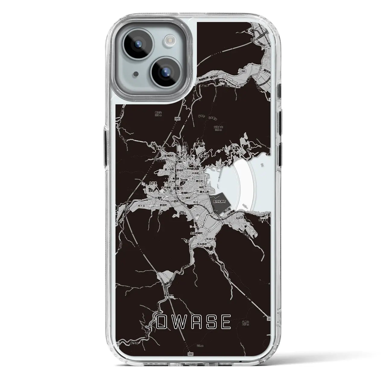 【尾鷲2(三重県)】地図柄iPhoneケース(MagSafeタイプ)