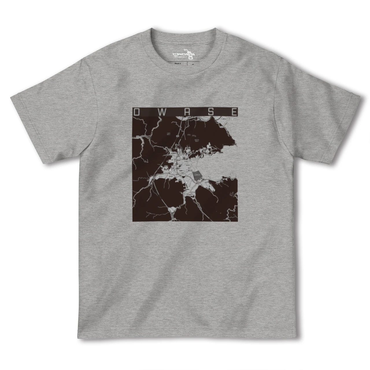 【尾鷲(三重県)】地図柄ヘビーウェイトTシャツ