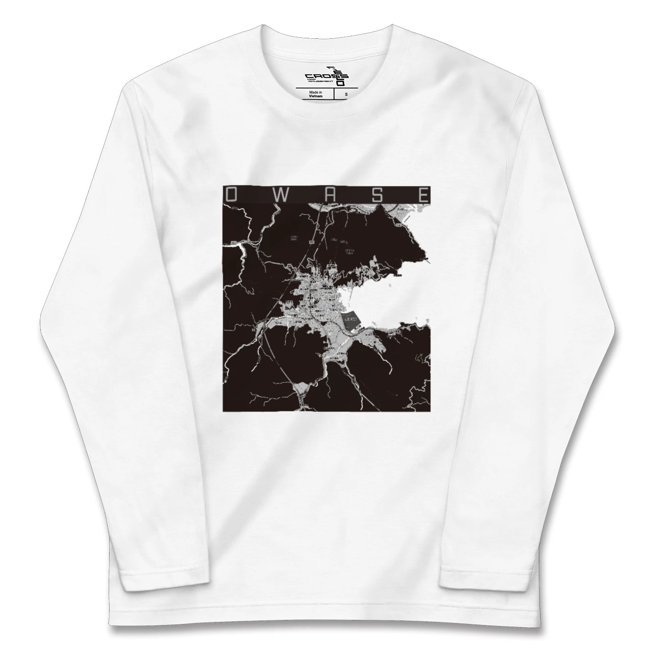 【尾鷲2(三重県)】地図柄ロングスリーブTシャツ
