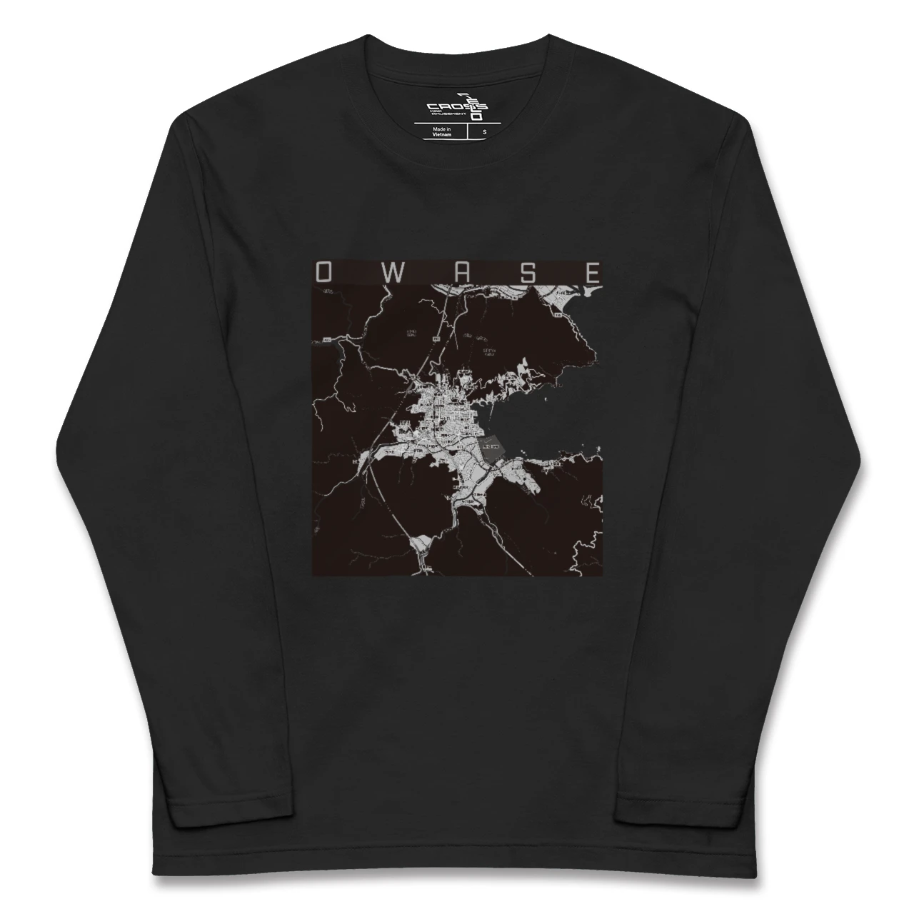 【尾鷲2(三重県)】地図柄ロングスリーブTシャツ