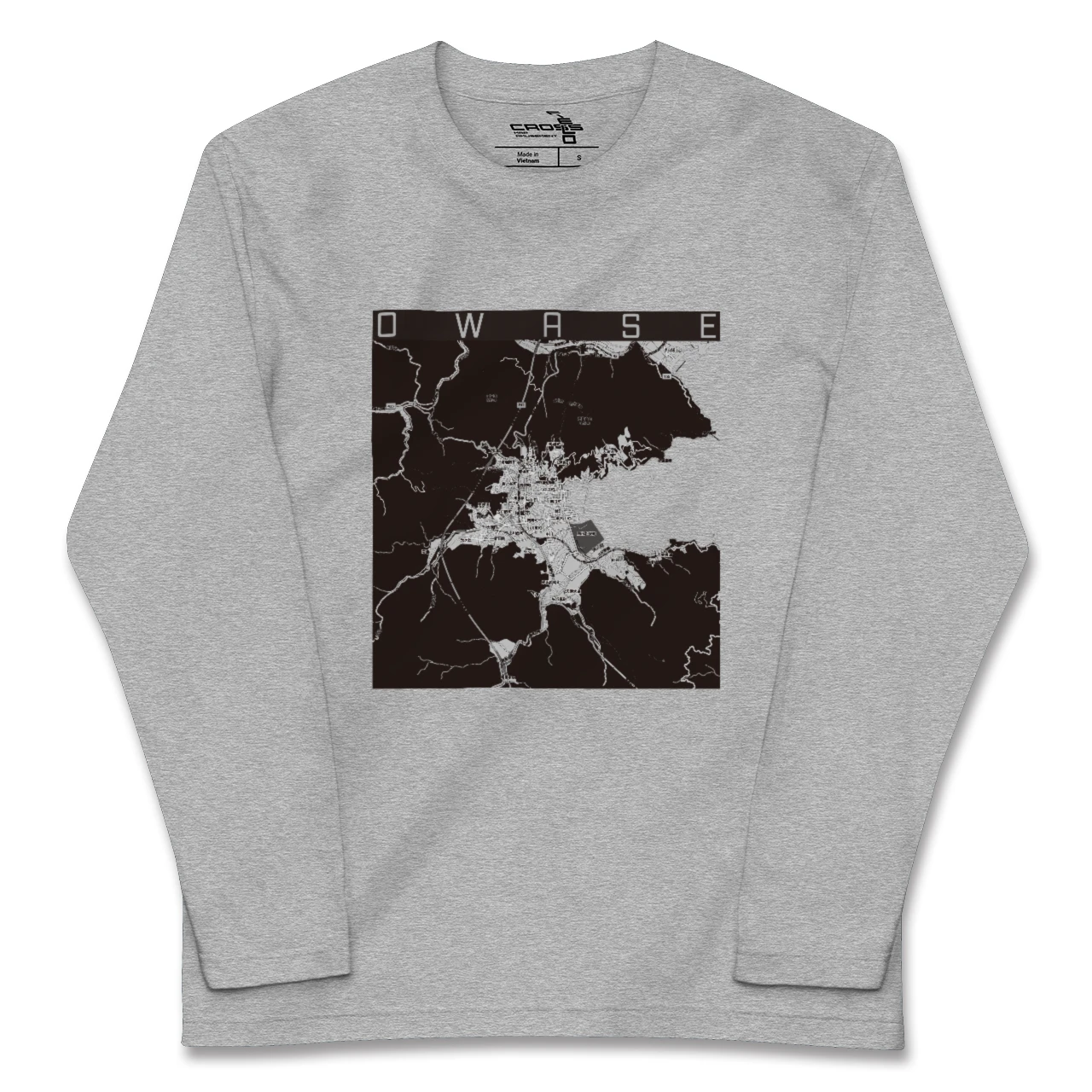 【尾鷲2(三重県)】地図柄ロングスリーブTシャツ