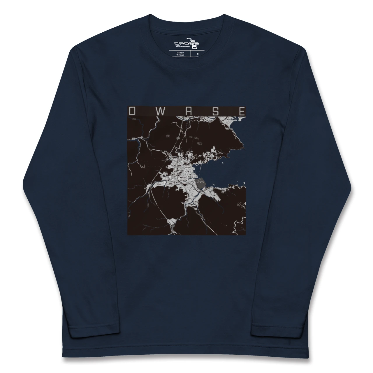 【尾鷲(三重県)】地図柄ロングスリーブTシャツ