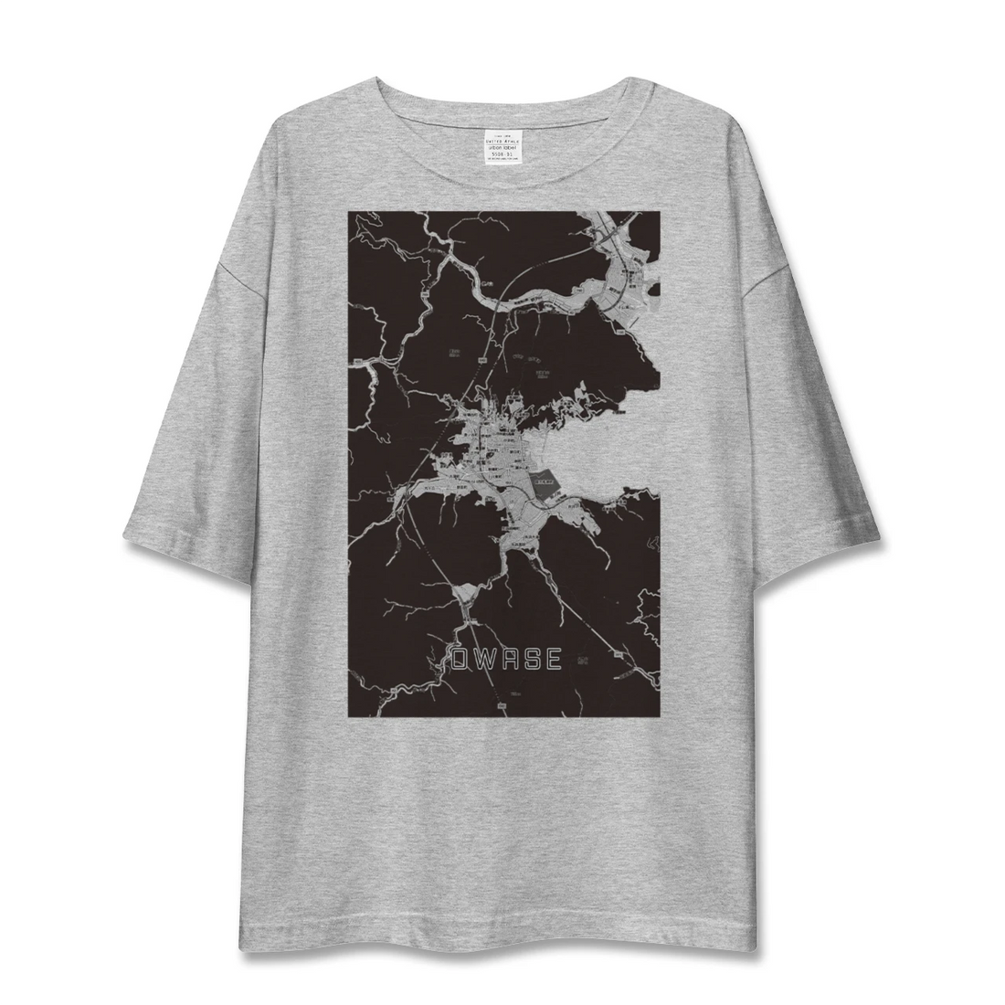 【尾鷲(三重県)】地図柄ビッグシルエットTシャツ