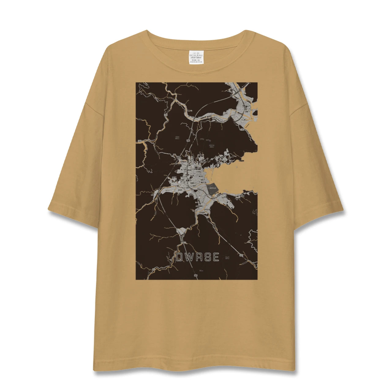 【尾鷲(三重県)】地図柄ビッグシルエットTシャツ