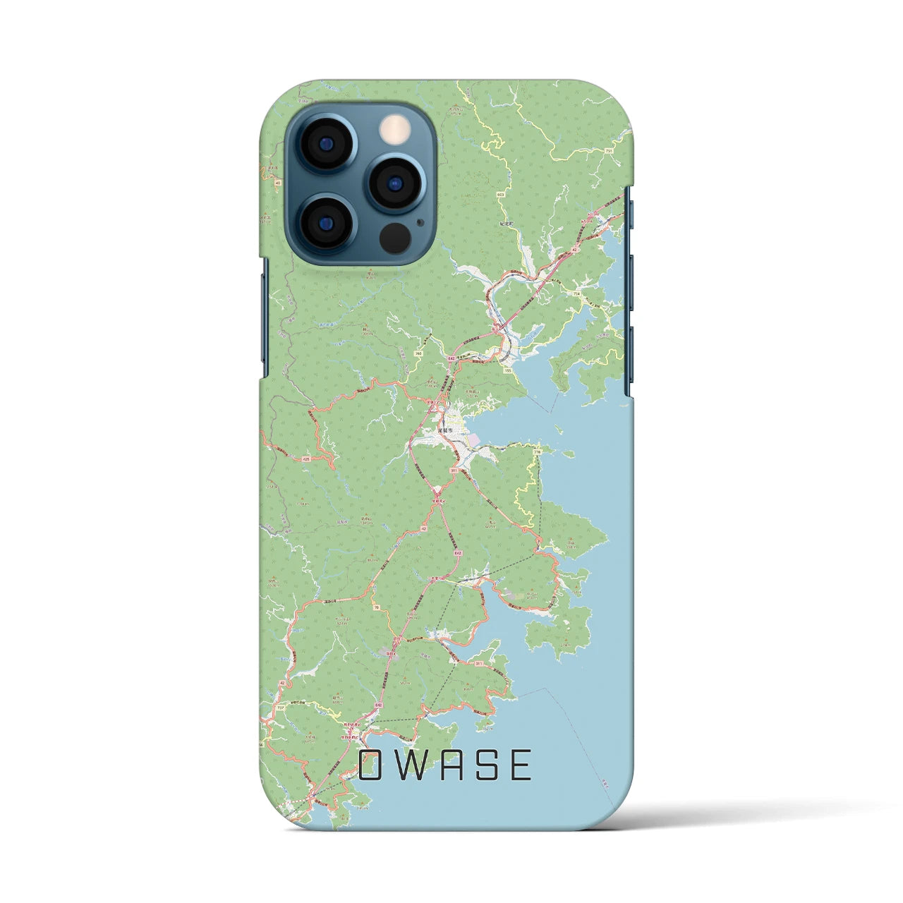 【尾鷲(三重県)】地図柄iPhoneケース(バックカバータイプ)