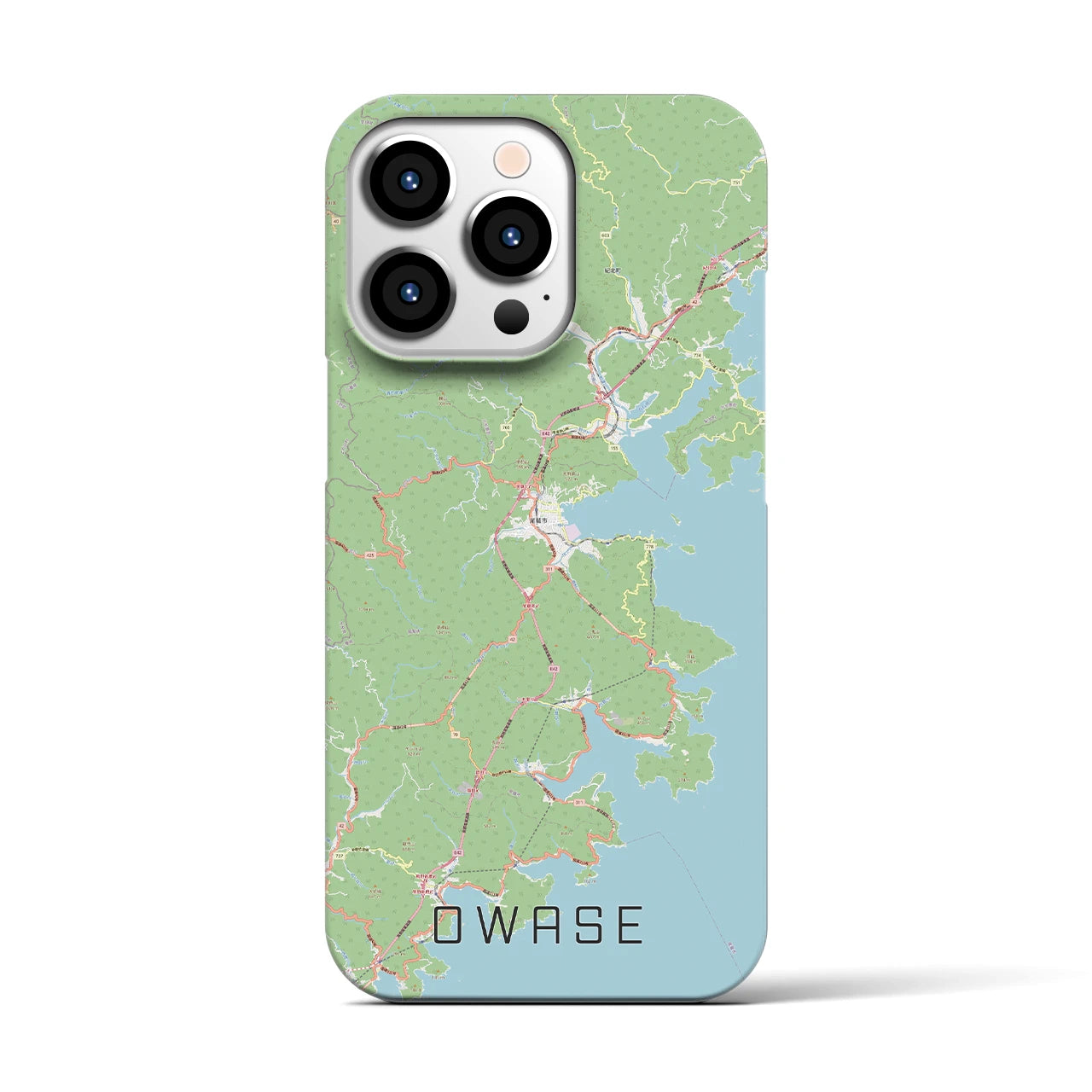 【尾鷲(三重県)】地図柄iPhoneケース(バックカバータイプ)