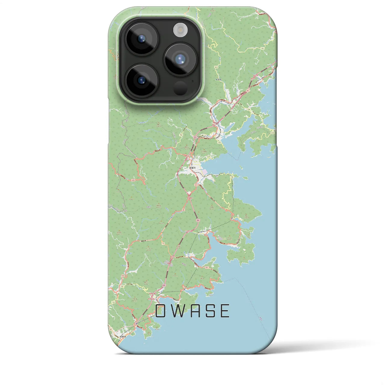 【尾鷲(三重県)】地図柄iPhoneケース(バックカバータイプ)