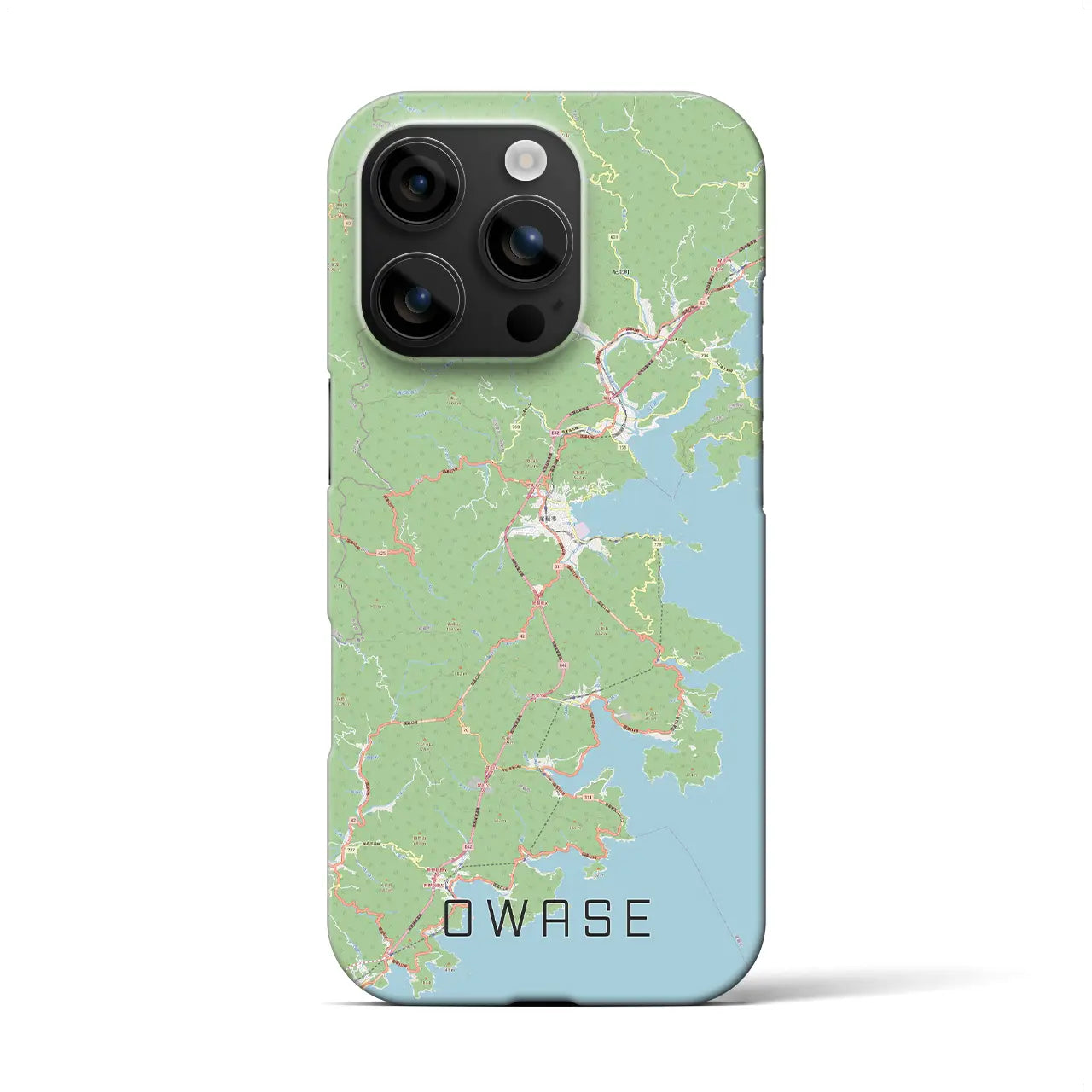 【尾鷲(三重県)】地図柄iPhoneケース(バックカバータイプ)