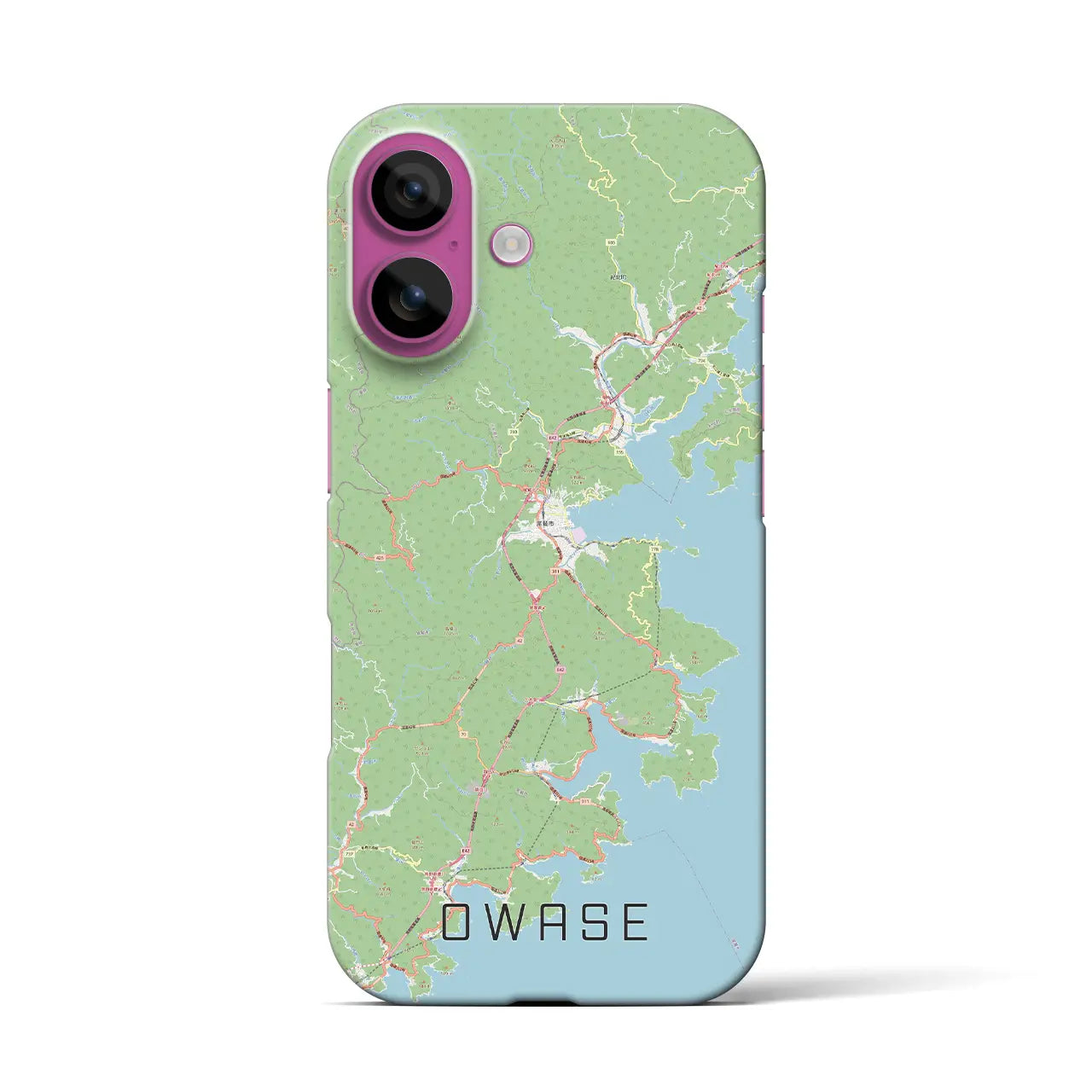 【尾鷲(三重県)】地図柄iPhoneケース(バックカバータイプ)
