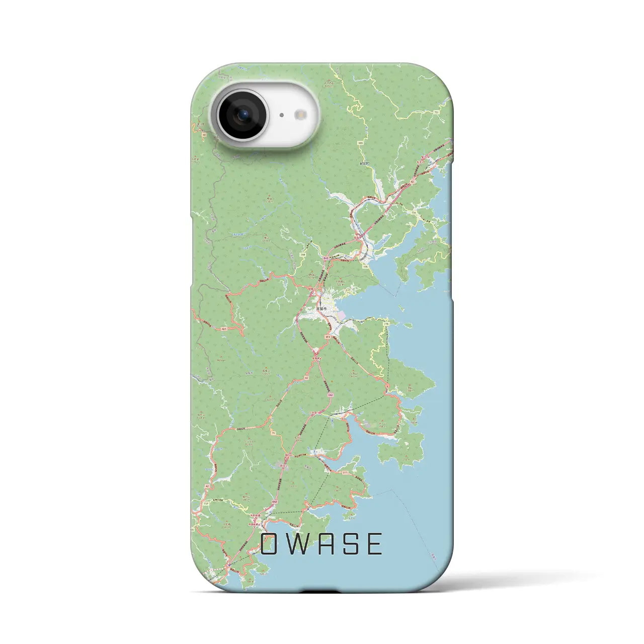【尾鷲(三重県)】地図柄iPhoneケース(バックカバータイプ)