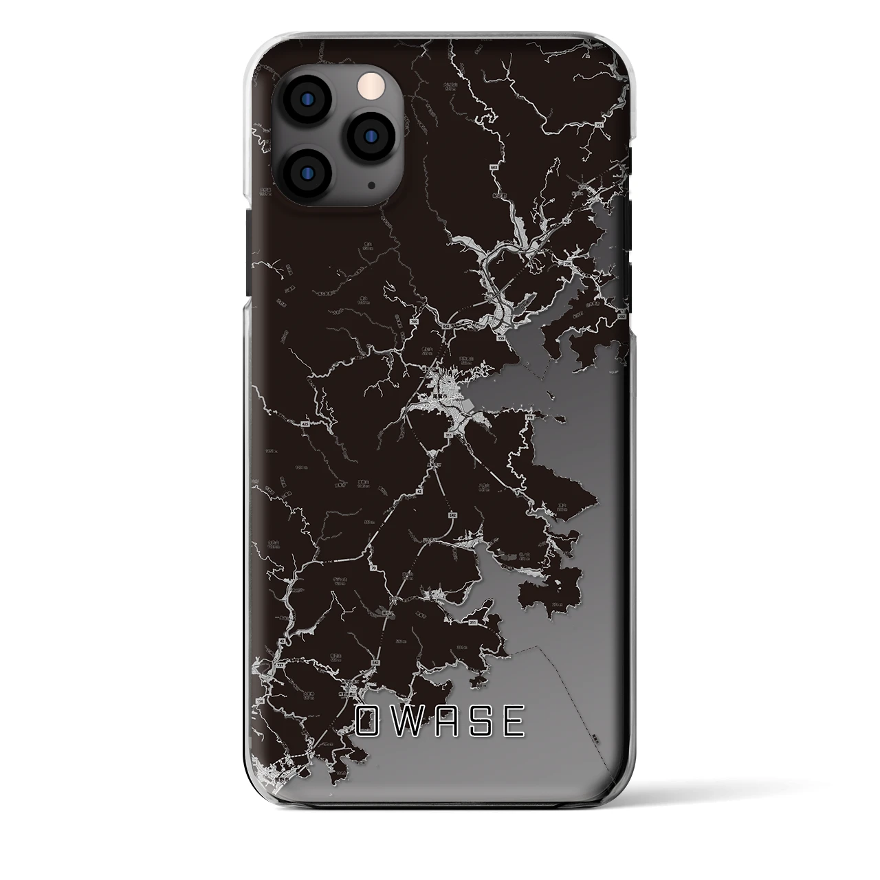 【尾鷲(三重県)】地図柄iPhoneケース(クリアタイプ)