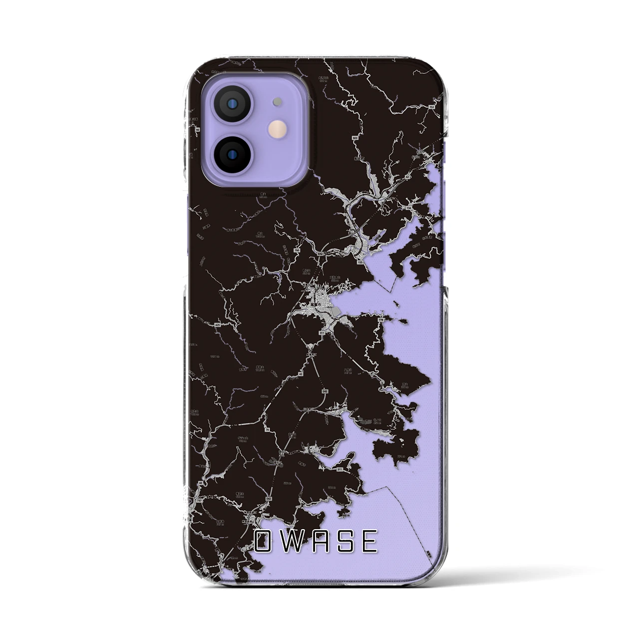 【尾鷲(三重県)】地図柄iPhoneケース(クリアタイプ)