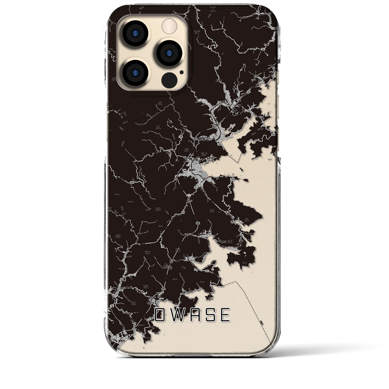 【尾鷲(三重県)】地図柄iPhoneケース(クリアタイプ)