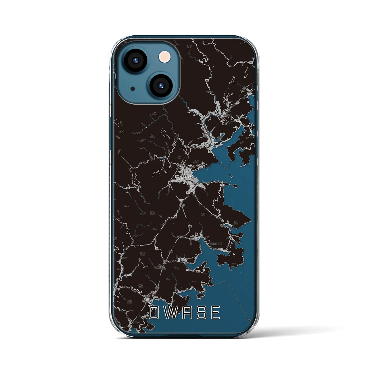 【尾鷲(三重県)】地図柄iPhoneケース(クリアタイプ)