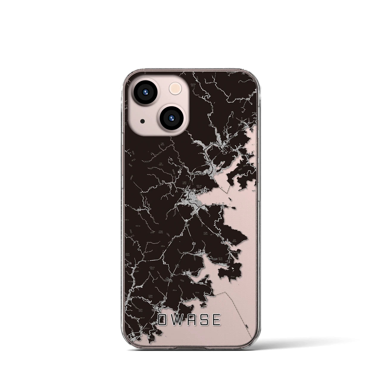 【尾鷲(三重県)】地図柄iPhoneケース(クリアタイプ)