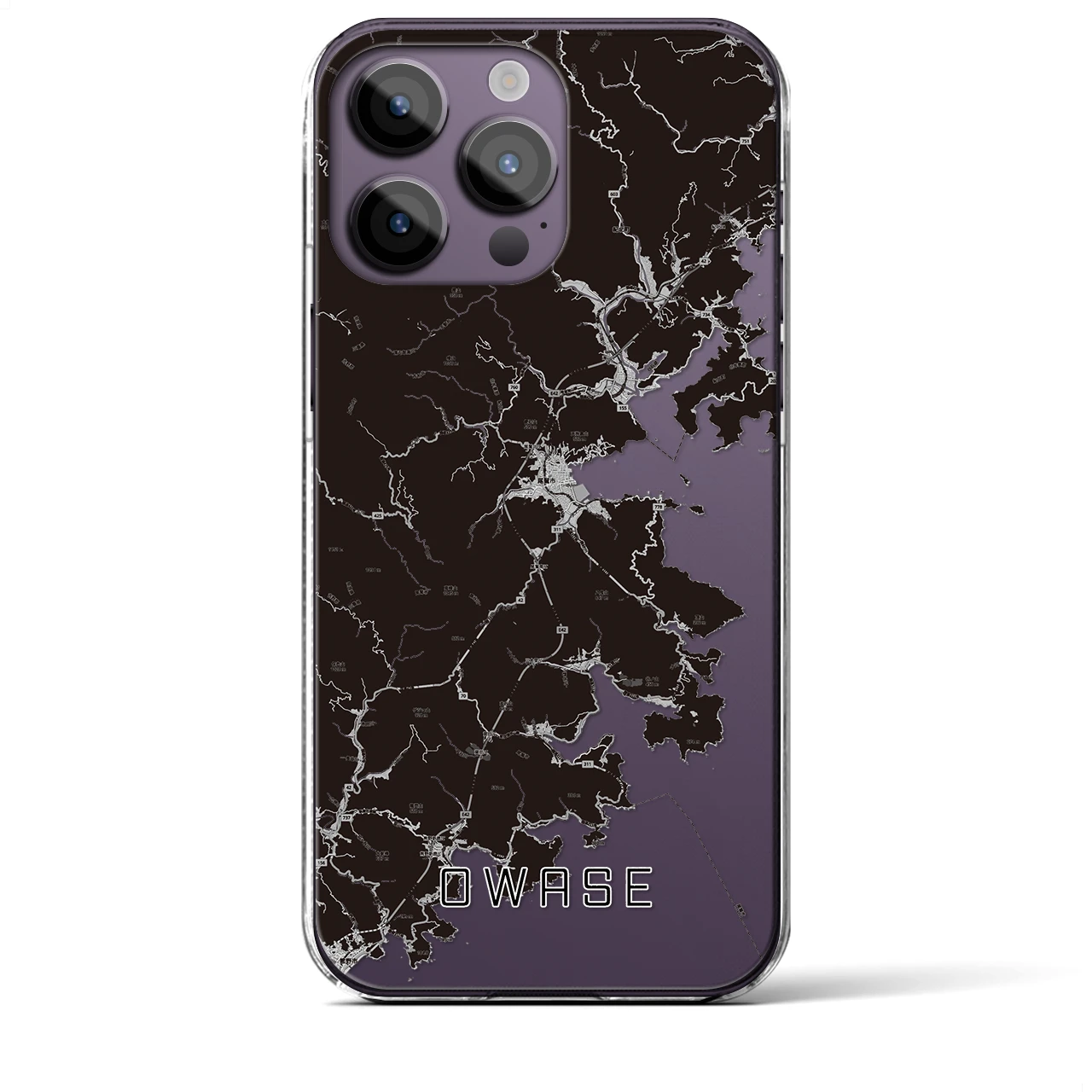 【尾鷲(三重県)】地図柄iPhoneケース(クリアタイプ)