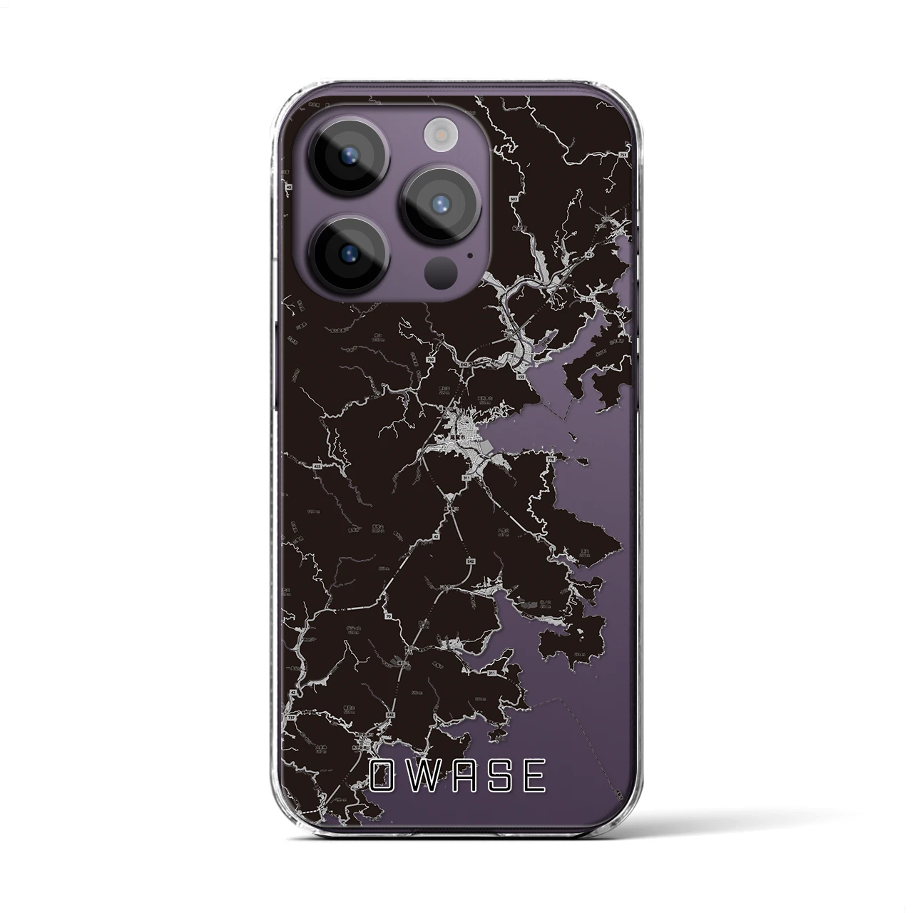 【尾鷲(三重県)】地図柄iPhoneケース(クリアタイプ)