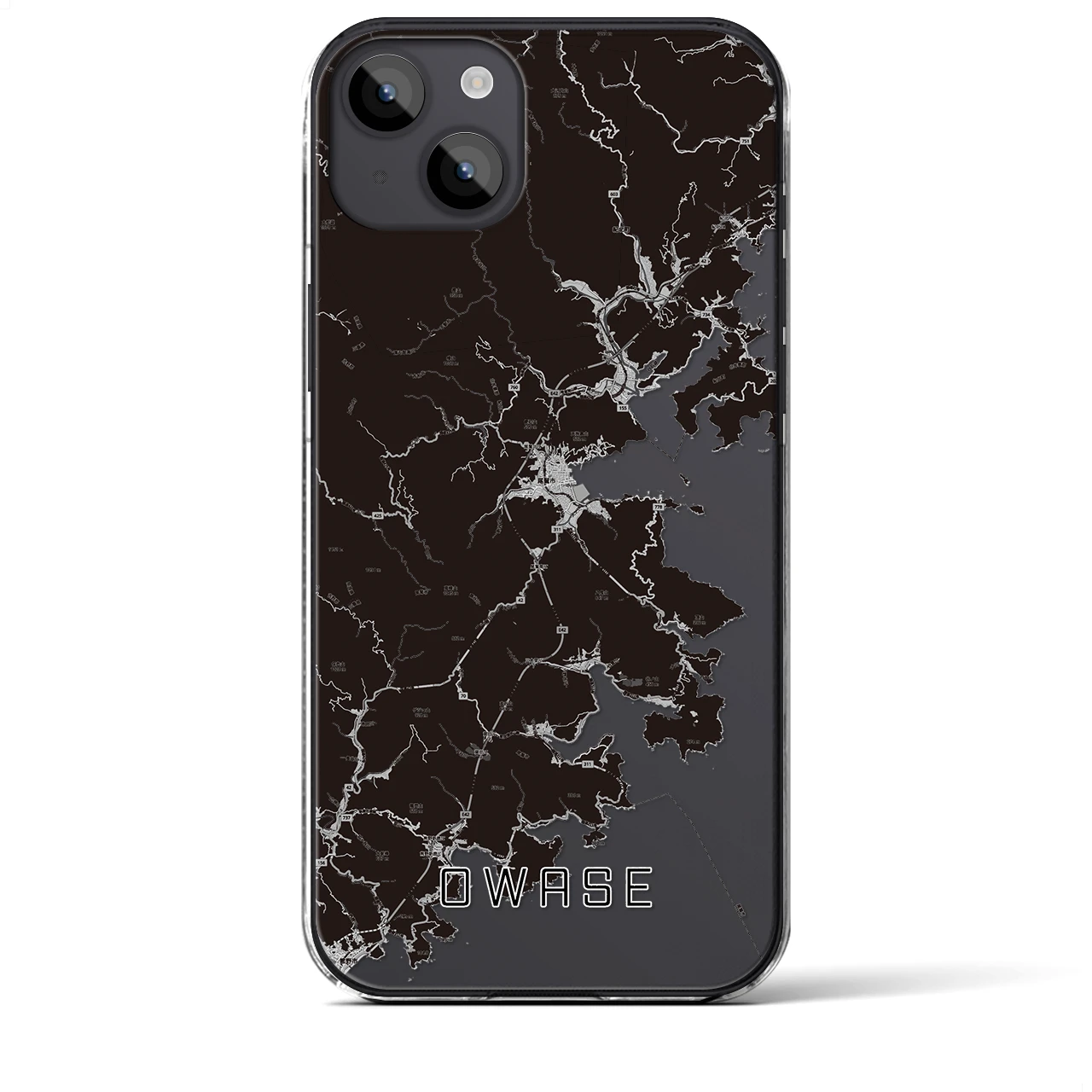 【尾鷲(三重県)】地図柄iPhoneケース(クリアタイプ)