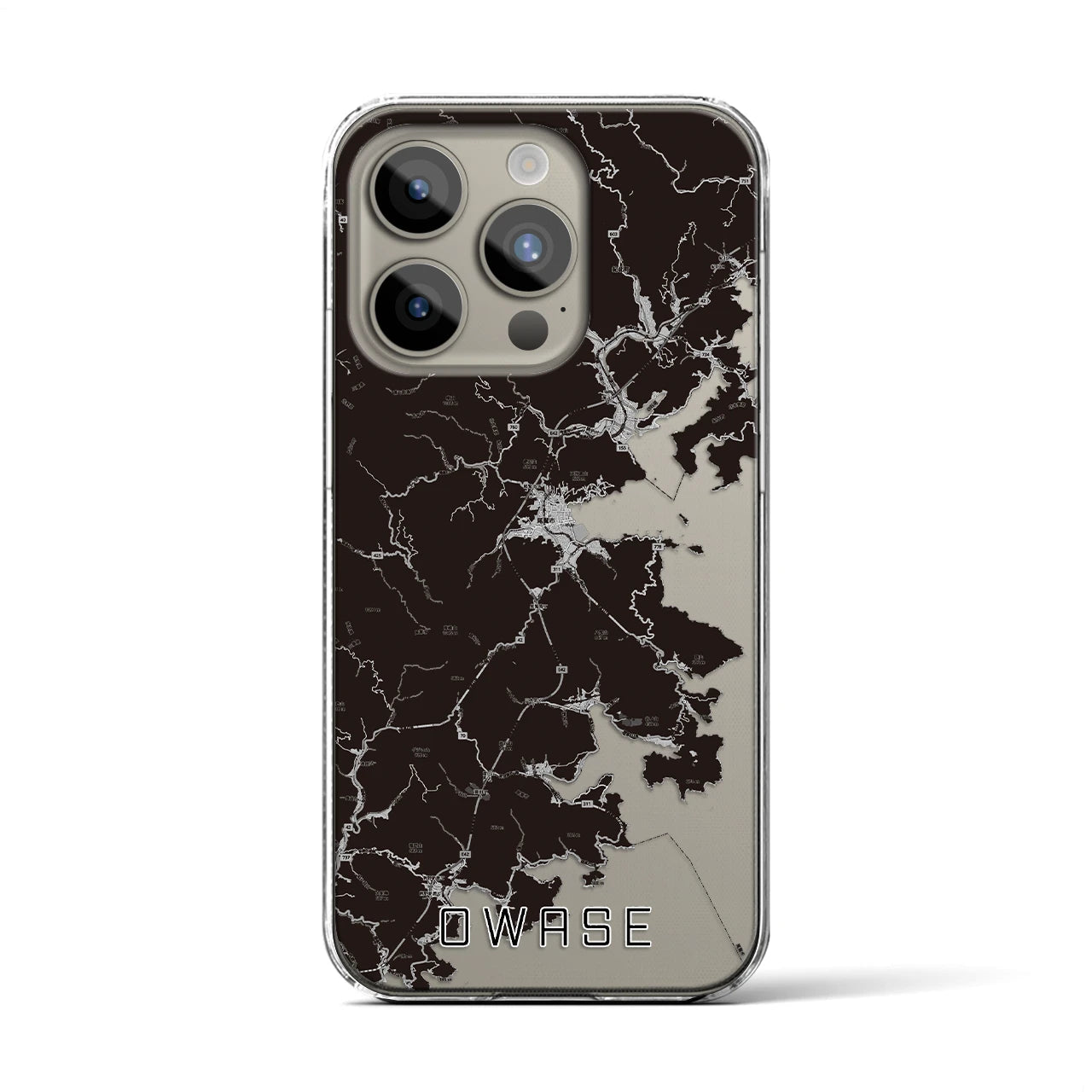 【尾鷲(三重県)】地図柄iPhoneケース(クリアタイプ)