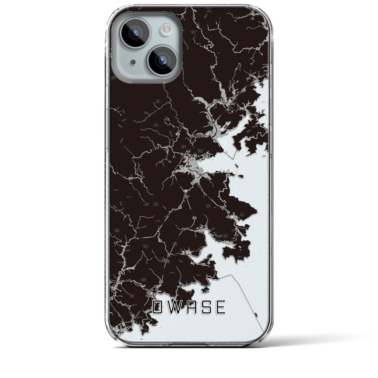 【尾鷲(三重県)】地図柄iPhoneケース(クリアタイプ)