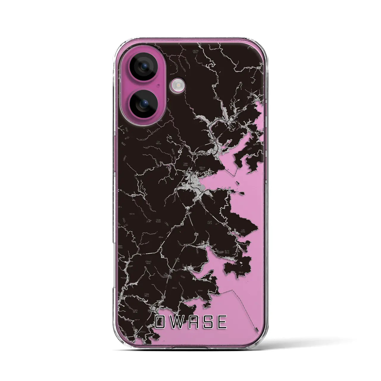 【尾鷲(三重県)】地図柄iPhoneケース(クリアタイプ)