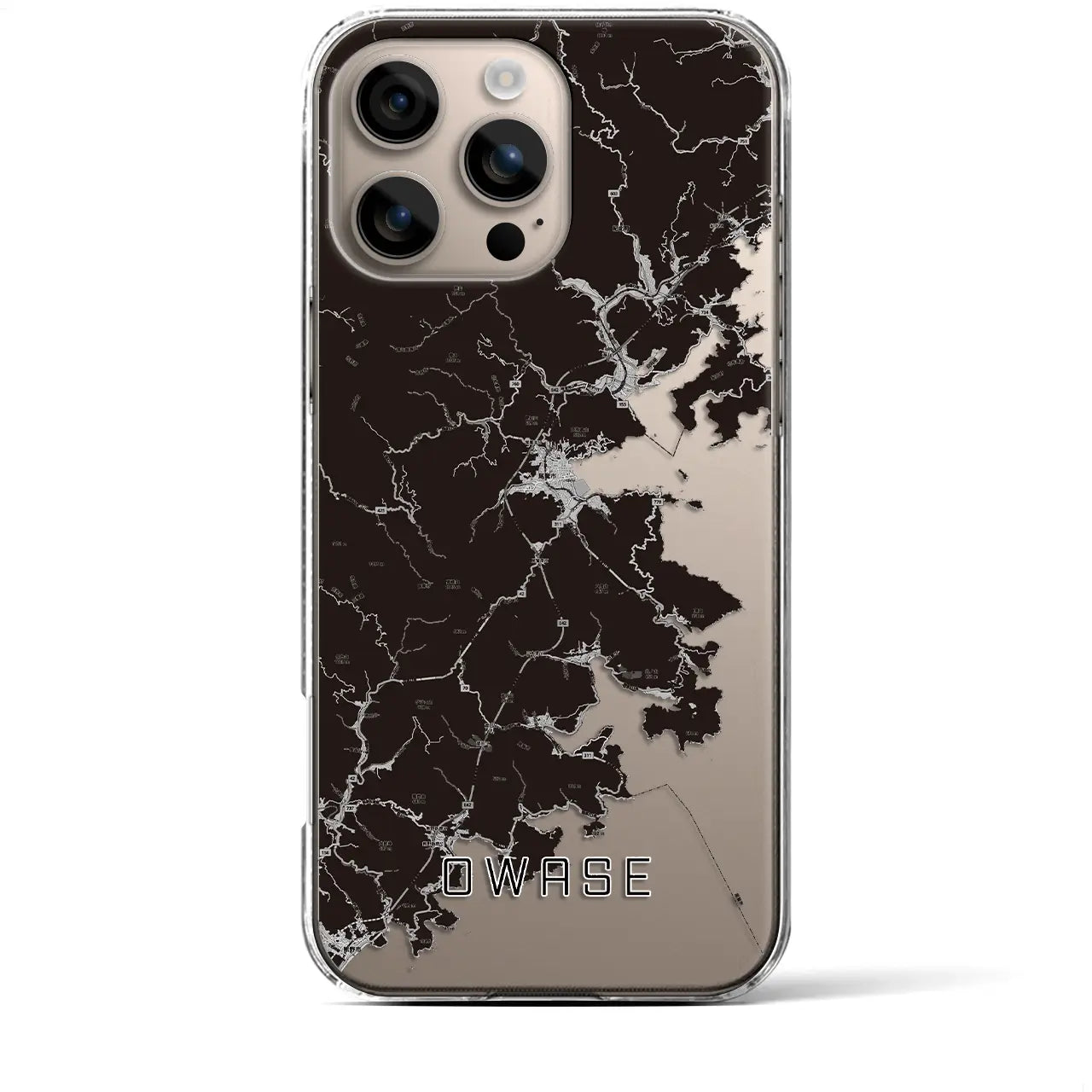 【尾鷲(三重県)】地図柄iPhoneケース(クリアタイプ)