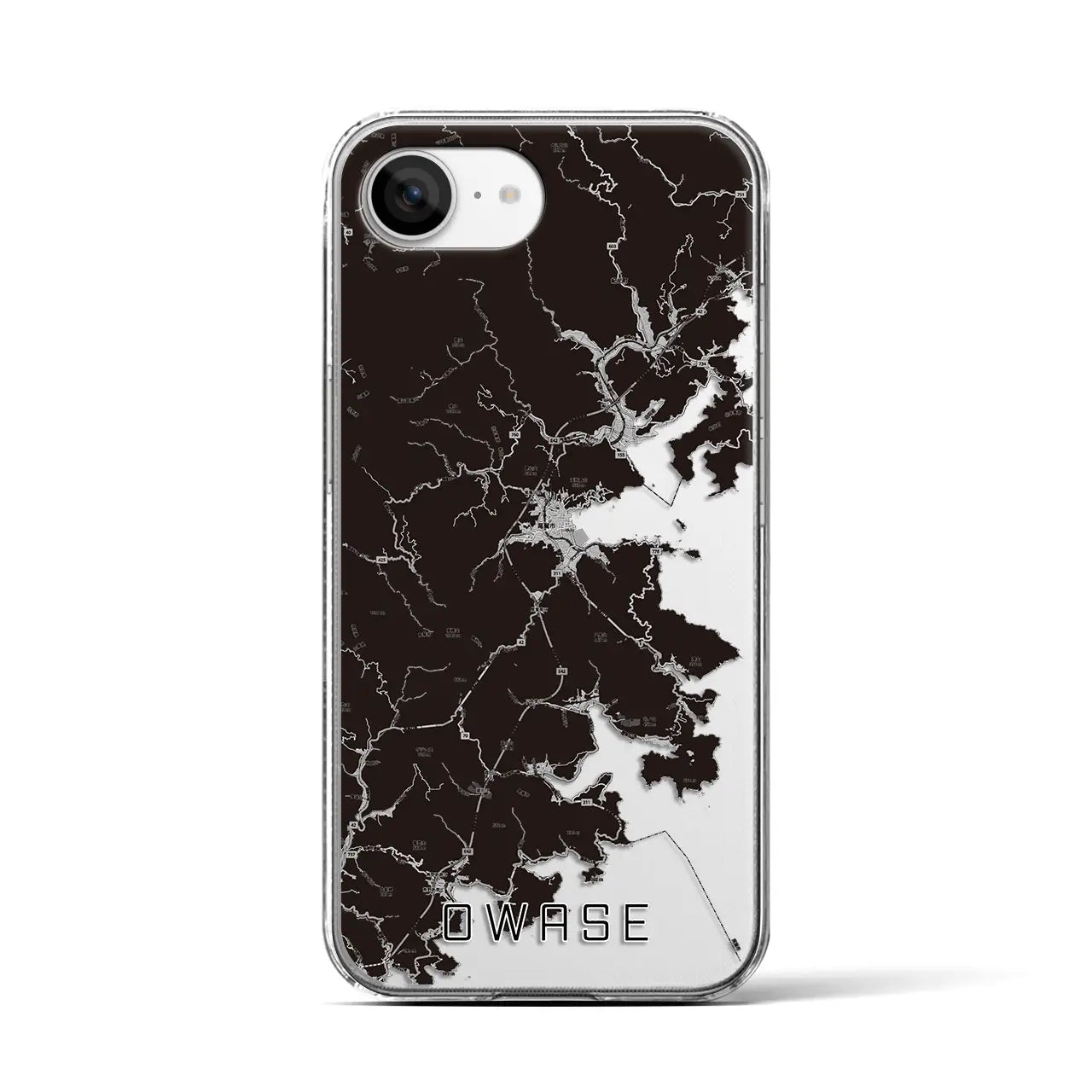 【尾鷲(三重県)】地図柄iPhoneケース(クリアタイプ)