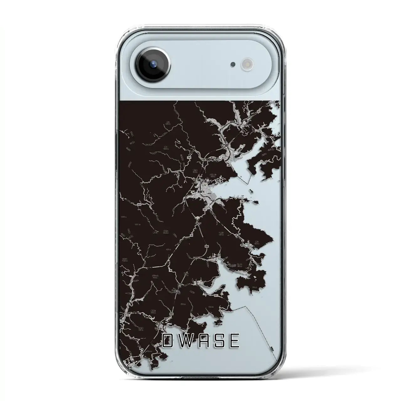 【尾鷲(三重県)】地図柄iPhoneケース(クリアタイプ)