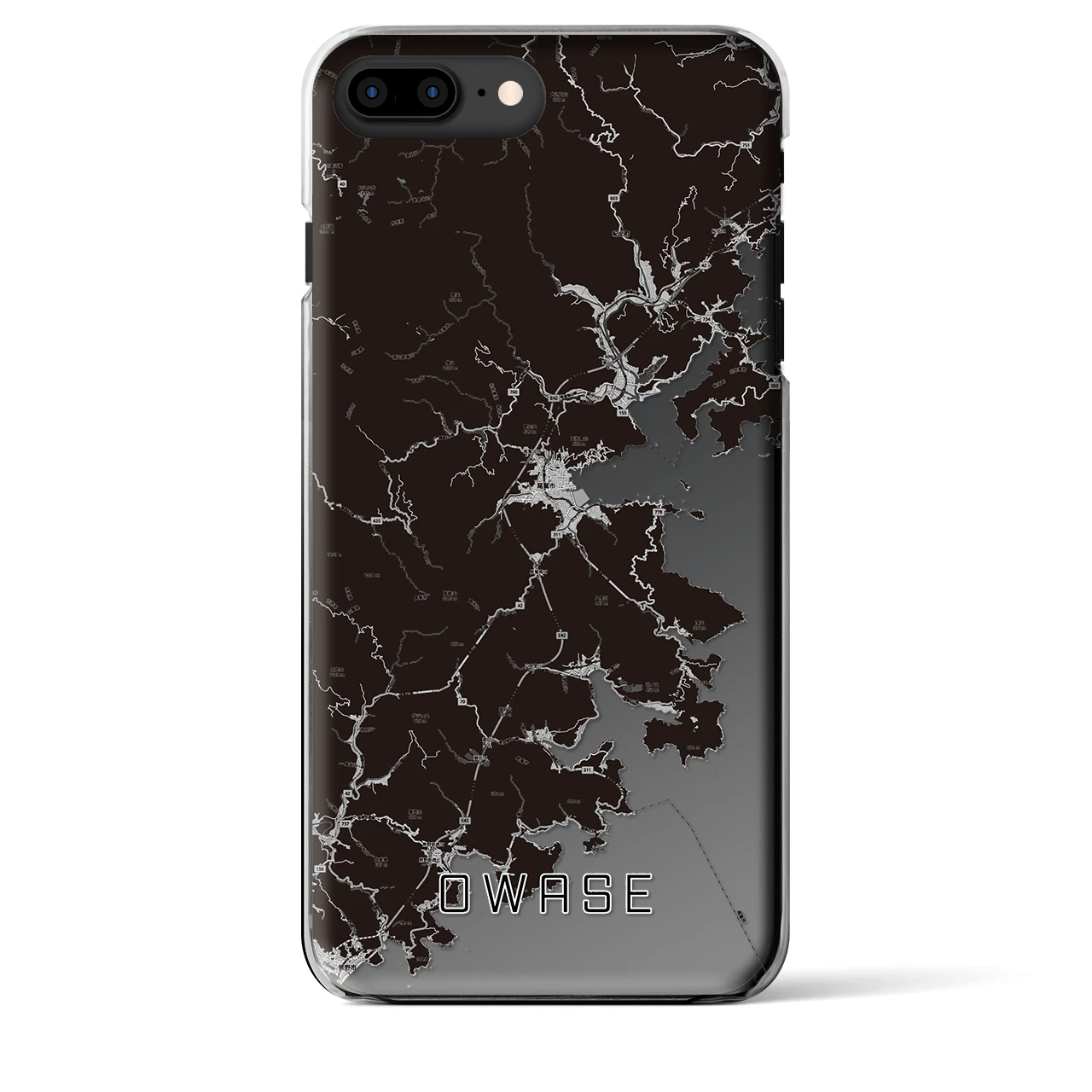 【尾鷲(三重県)】地図柄iPhoneケース(クリアタイプ)