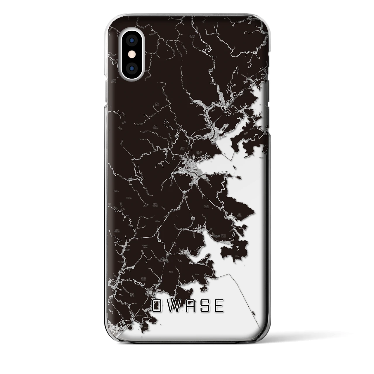 【尾鷲(三重県)】地図柄iPhoneケース(クリアタイプ)