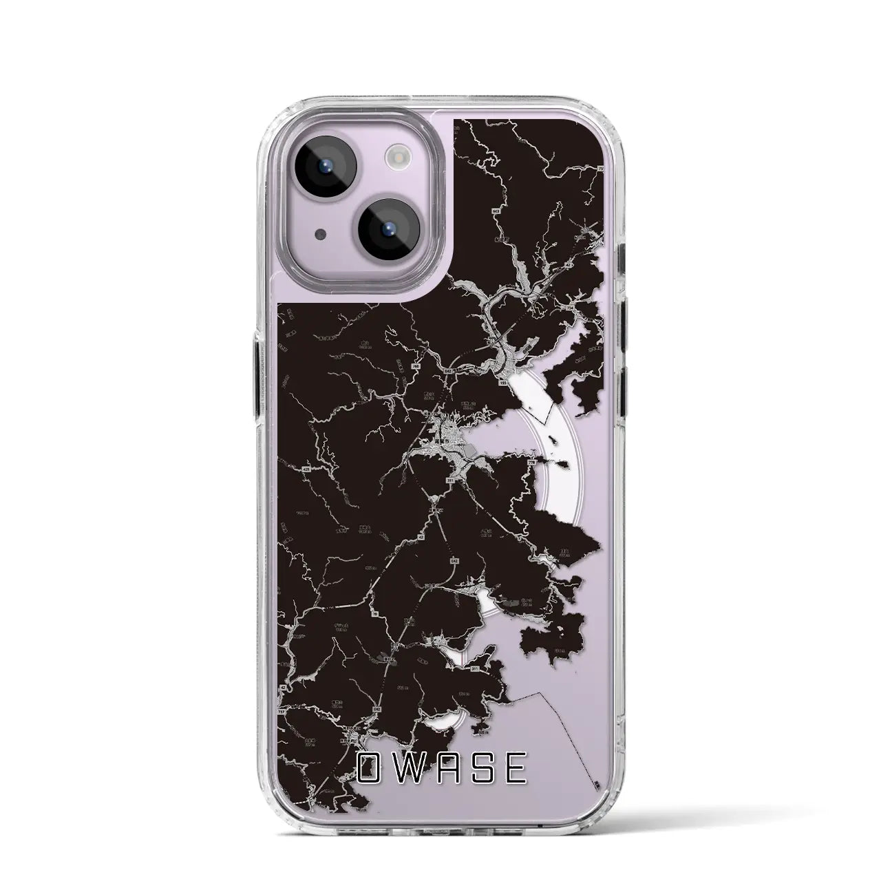 【尾鷲(三重県)】地図柄iPhoneケース(MagSafeタイプ)