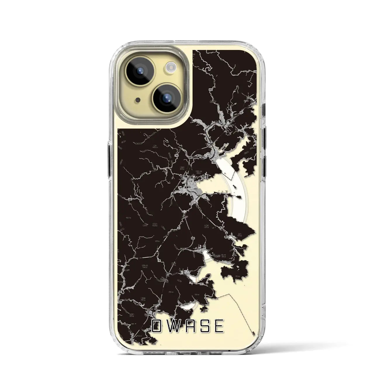 【尾鷲(三重県)】地図柄iPhoneケース(MagSafeタイプ)