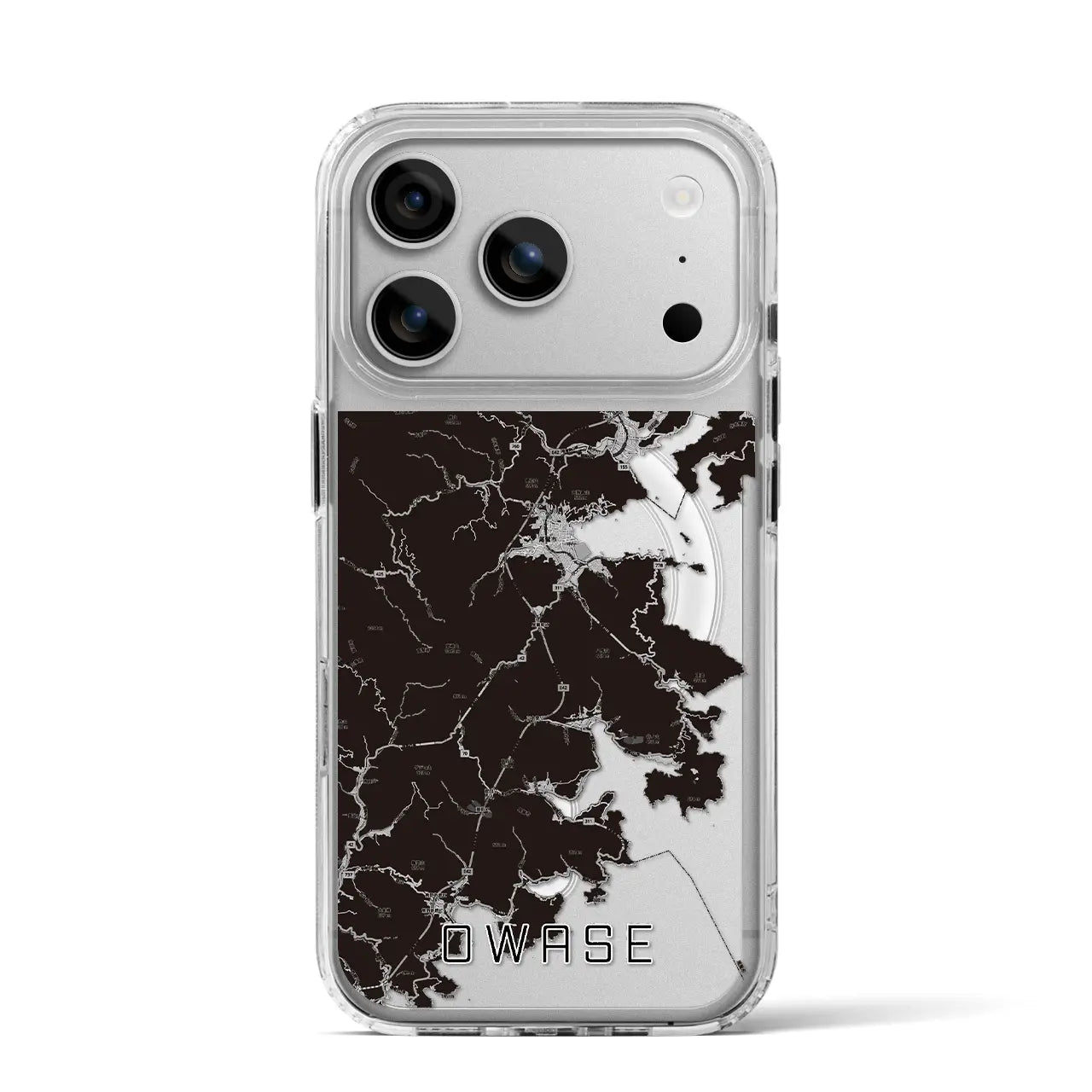 【尾鷲(三重県)】地図柄iPhoneケース(MagSafeタイプ)