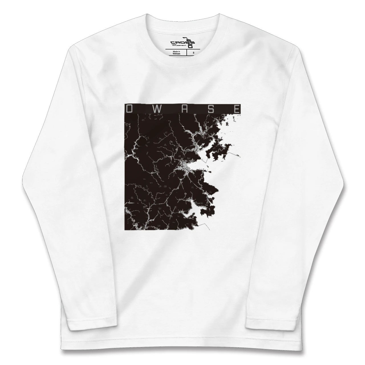 【尾鷲(三重県)】地図柄ロングスリーブTシャツ