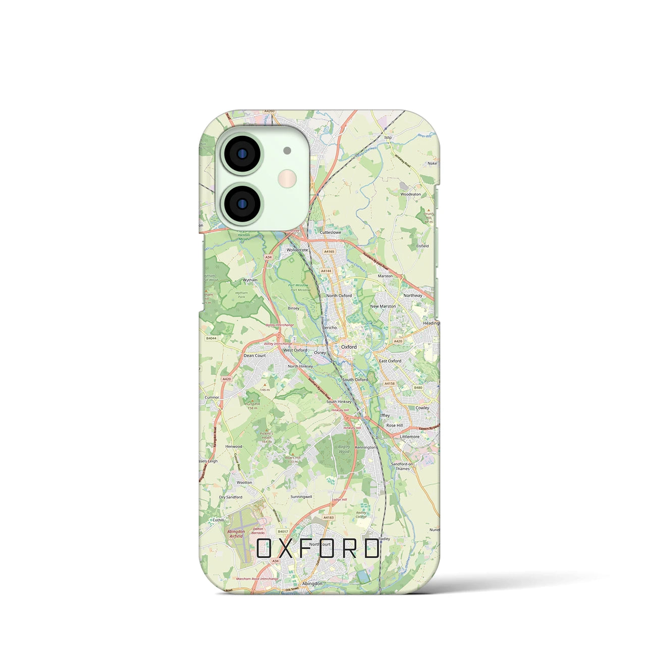 【オックスフォード(イギリス)】地図柄iPhoneケース(バックカバータイプ)