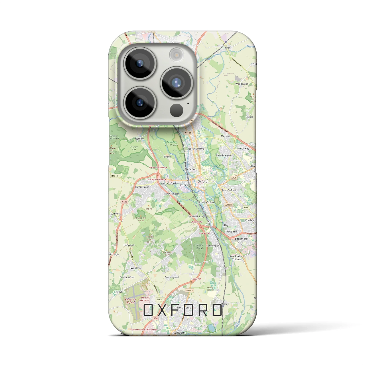 【オックスフォード(イギリス)】地図柄iPhoneケース(バックカバータイプ)