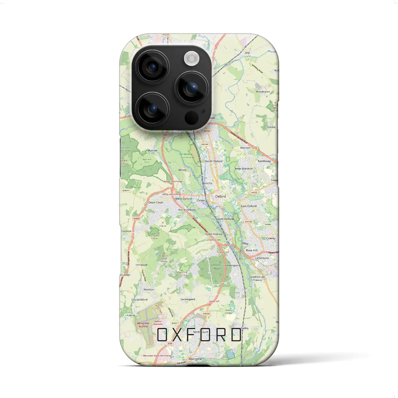 【オックスフォード(イギリス)】地図柄iPhoneケース(バックカバータイプ)