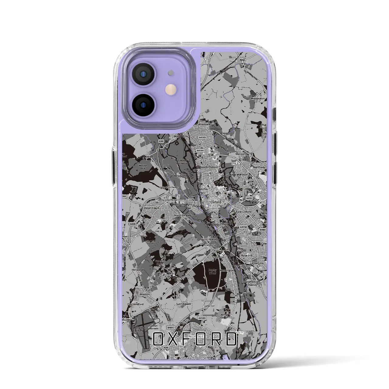 【オックスフォード(イギリス)】地図柄iPhoneケース(MagSafeタイプ)