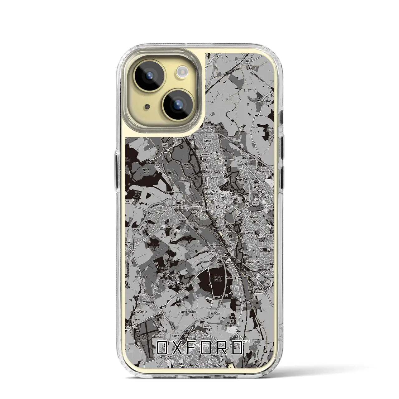 【オックスフォード(イギリス)】地図柄iPhoneケース(MagSafeタイプ)