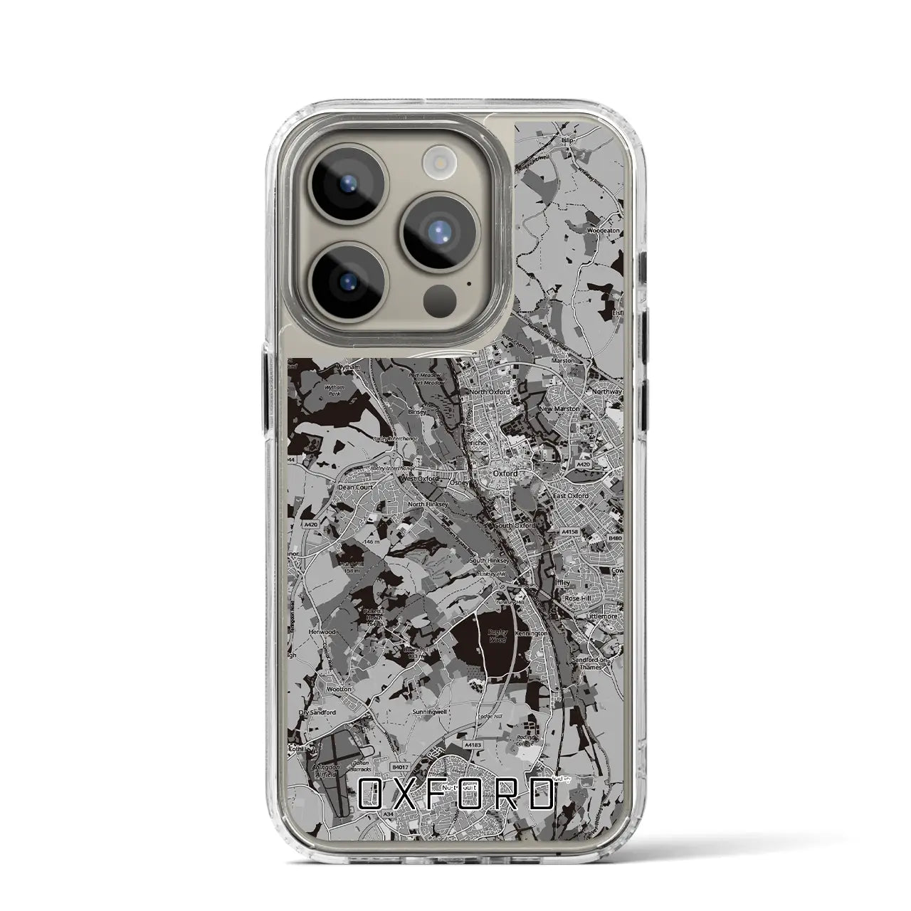 【オックスフォード(イギリス)】地図柄iPhoneケース(MagSafeタイプ)