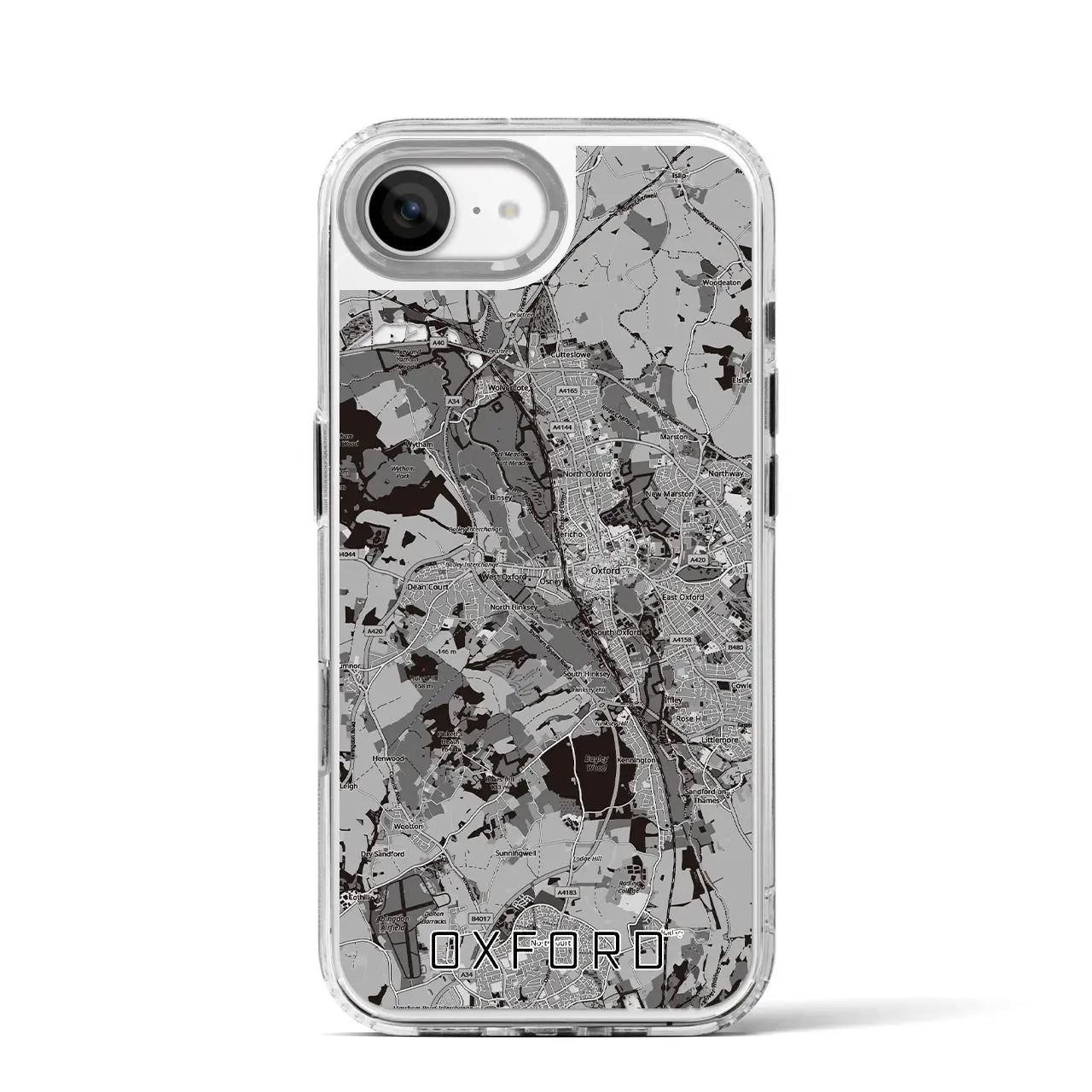 【オックスフォード(イギリス)】地図柄iPhoneケース(MagSafeタイプ)