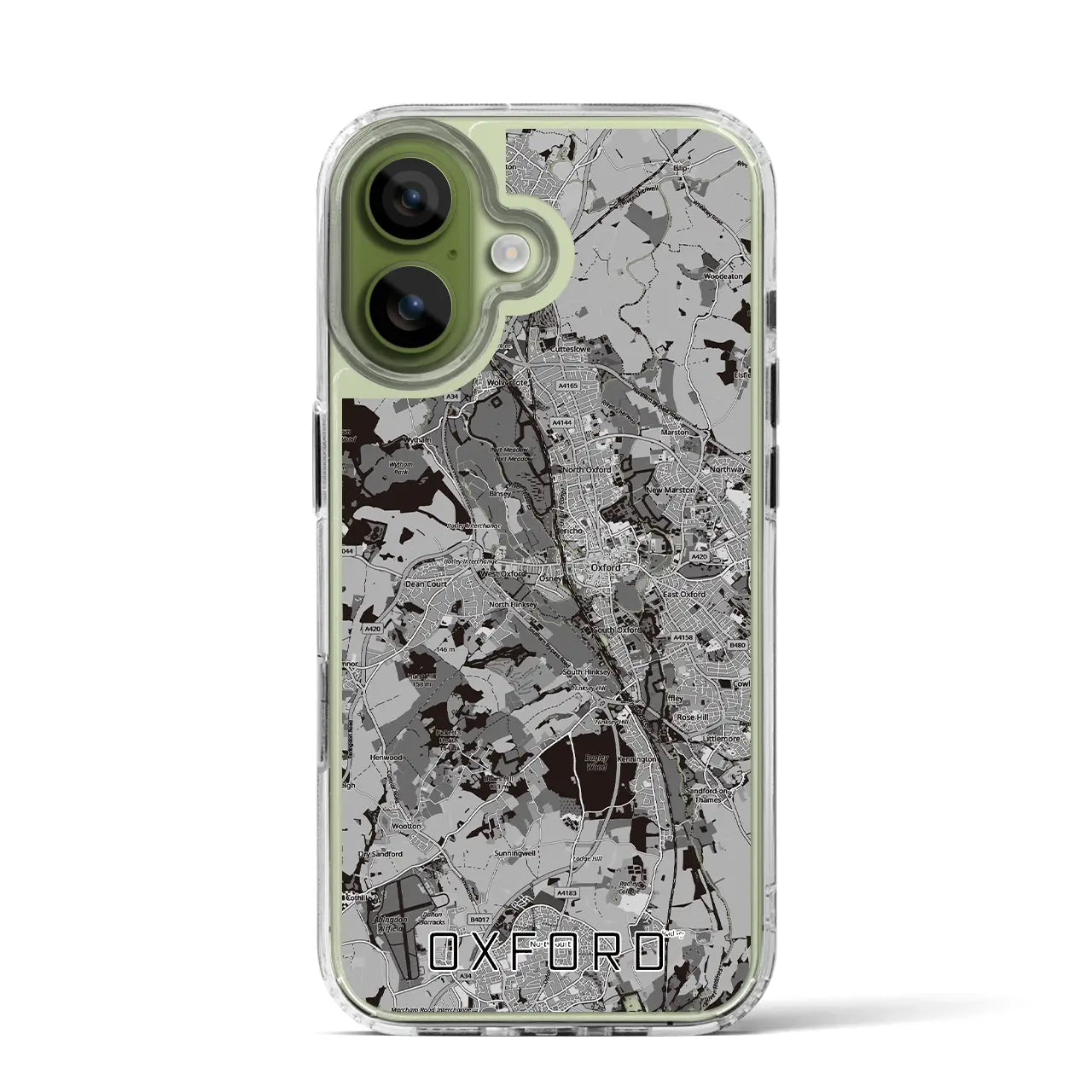 【オックスフォード(イギリス)】地図柄iPhoneケース(MagSafeタイプ)