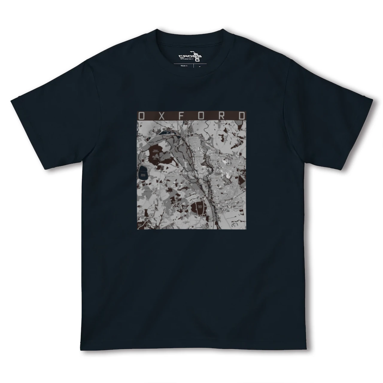 【オックスフォード(イギリス)】地図柄ヘビーウェイトTシャツ