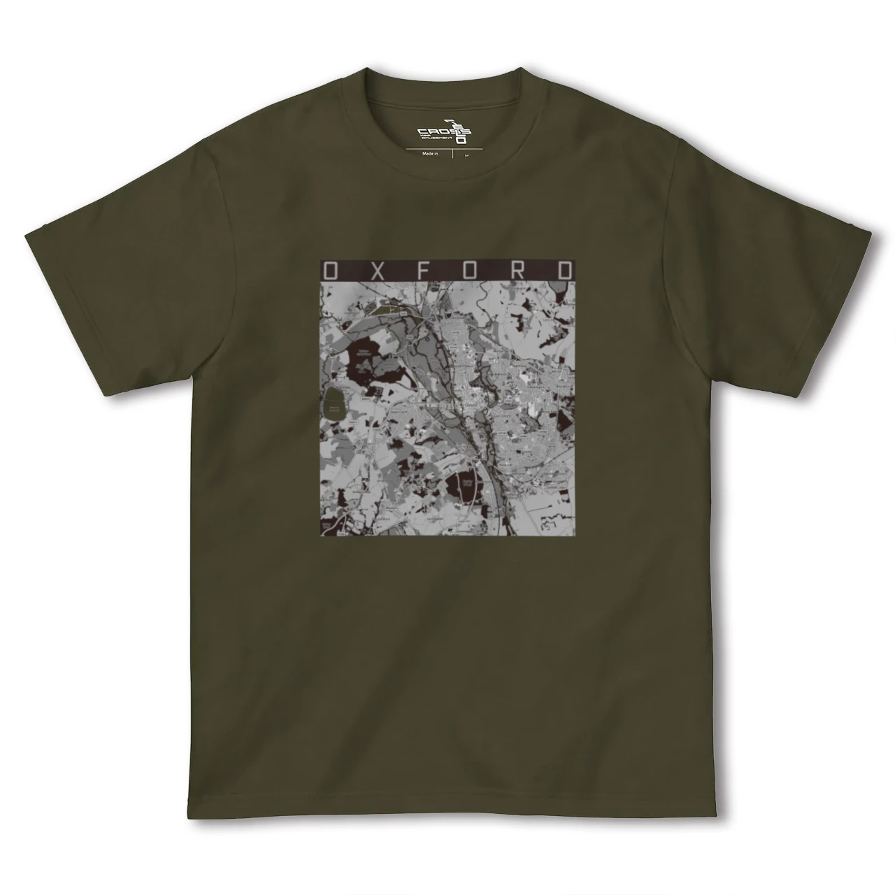 【オックスフォード(イギリス)】地図柄ヘビーウェイトTシャツ